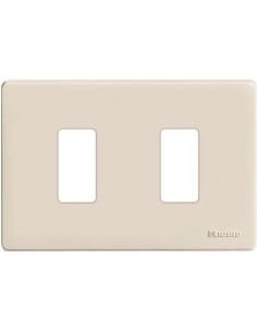 Plaque magique Bticino 503/2/r 2 places en résine